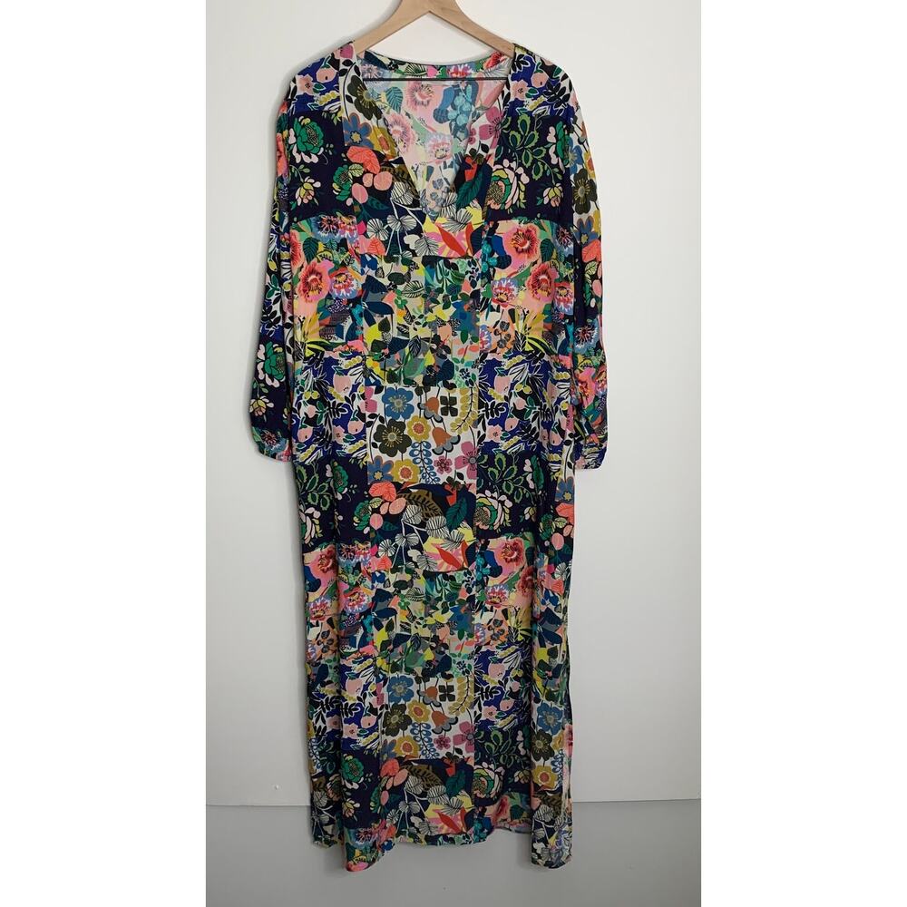 Johnny Was Layla Maxi Floral Dress With Puff Sleeves Women’s XXL - Picture 3 of 15